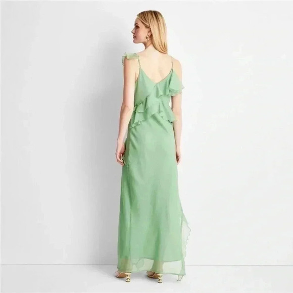 NWT Women's Ruffle Ankle Length Dress - Future Collective  Jenee Naylor - Picture 2 of 4